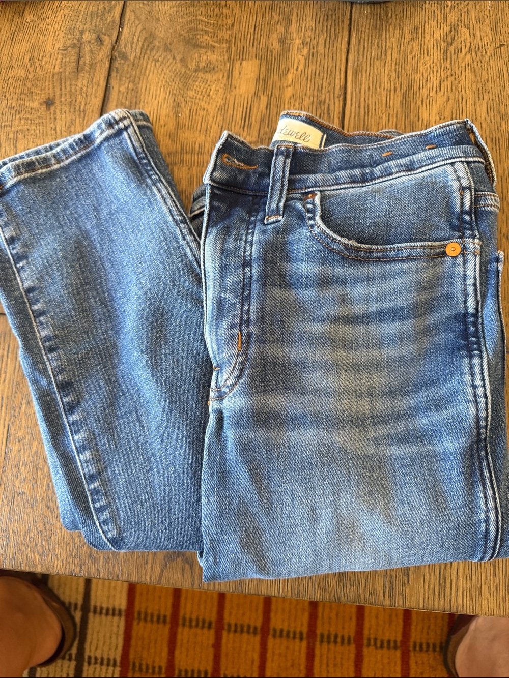 Madewell Light-Mid Blue Skinny Jeans